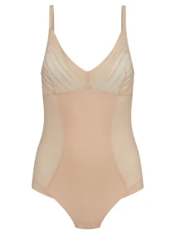 Bye Bra Powermesh Thong Bodysuit