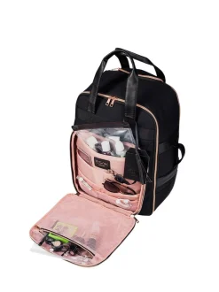 Cabin Max Black Travel Hack 30L Hybrid Trolley 45cm Backpack