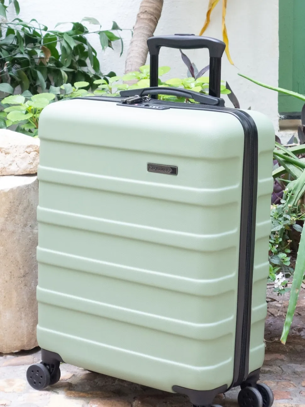 Cabin Max Bodo Green Anode 40L ABS Cabin Carry On Hand 55x40x20cm Luggage