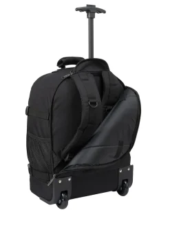 Cabin Max Dark Black Metz Underseat Hybrid 30 Litre Trolley Bag and Backpack
