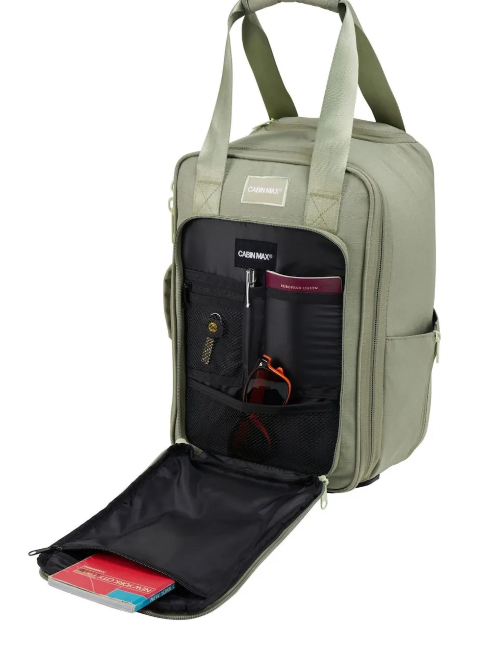 Cabin Max Green Narvik Stowaway 20L 40cm Trolley Bag