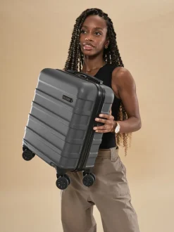Cabin Max Grey Anode 30L Underseat Hand Luggage Cabin Case for EasyJet 45x36x20cm