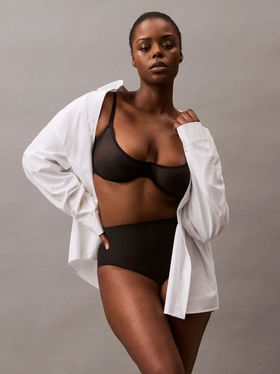 Calvin Klein Black Sculpted Shapewear Briefs - Stay Put Mesh