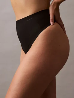 Calvin Klein Black Sculpted Shapewear Thong - Stay Put Mesh