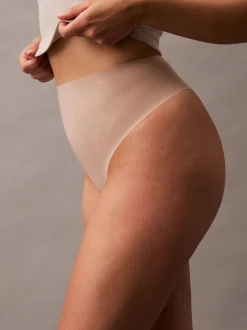 Calvin Klein Natural Sculpted Shapewear Thong - Stay Put Mesh