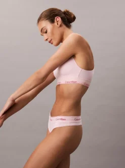 Calvin Klein Off White Thong Icon Cotton Modal