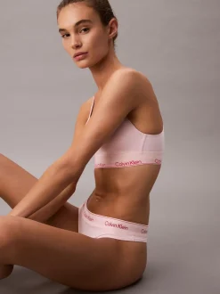 Calvin Klein Off White Thong Icon Cotton Modal