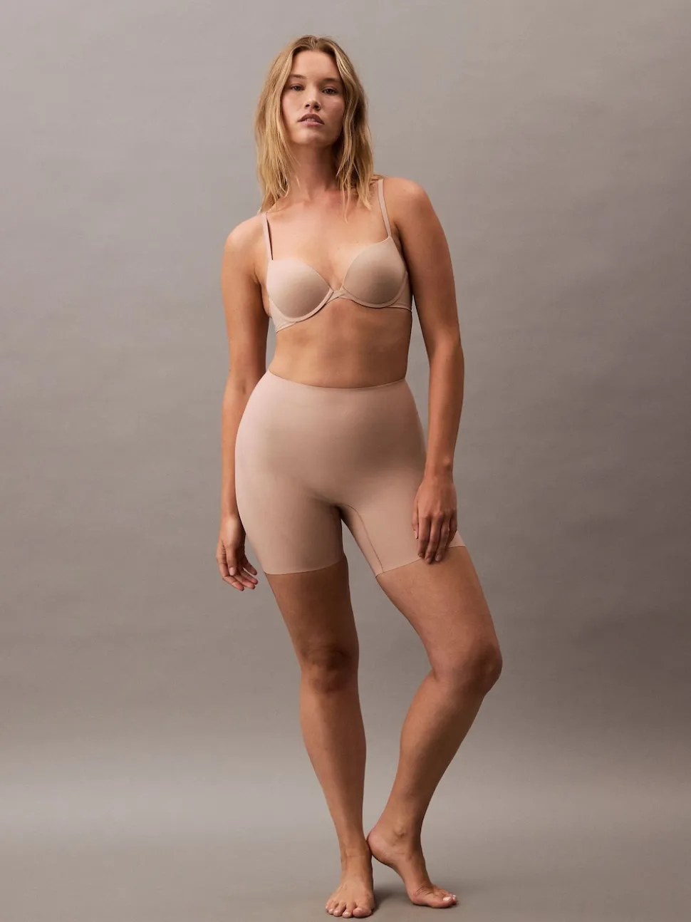 Calvin Klein Pink Sculpted Shapewear Shorts - Stay Put Mesh
