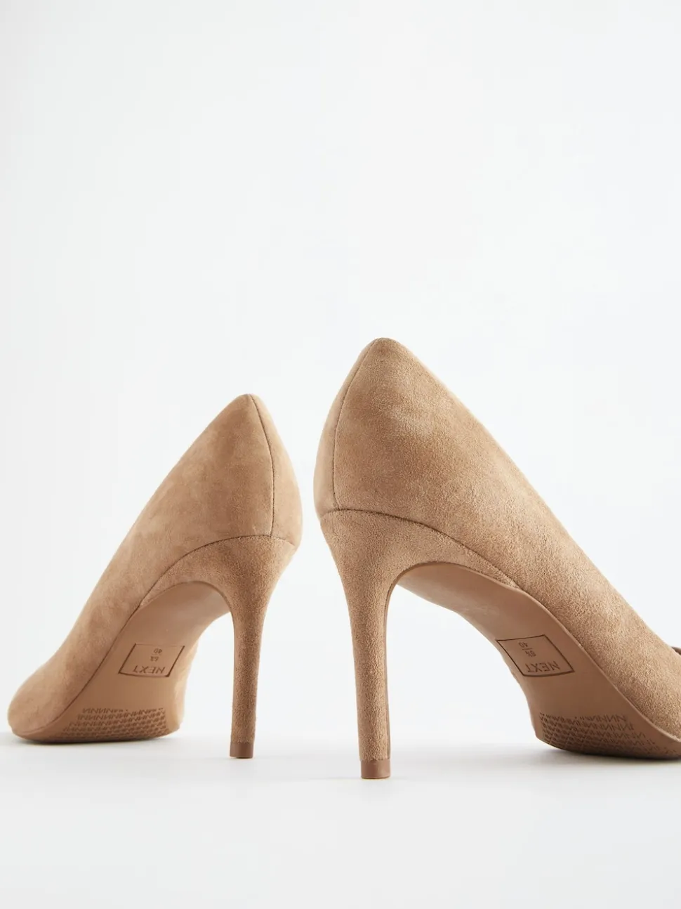 Camel Suede Standard/Wide Fit Leather Mid Court Shoes