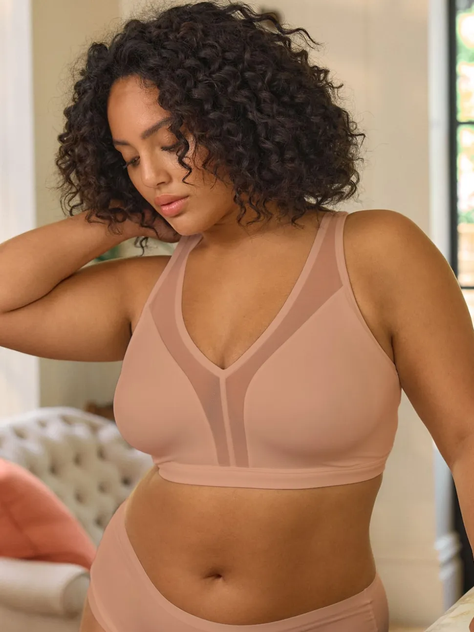 Caramel Nude B-H Total Support Non Wire Ultimate Comfort Bra