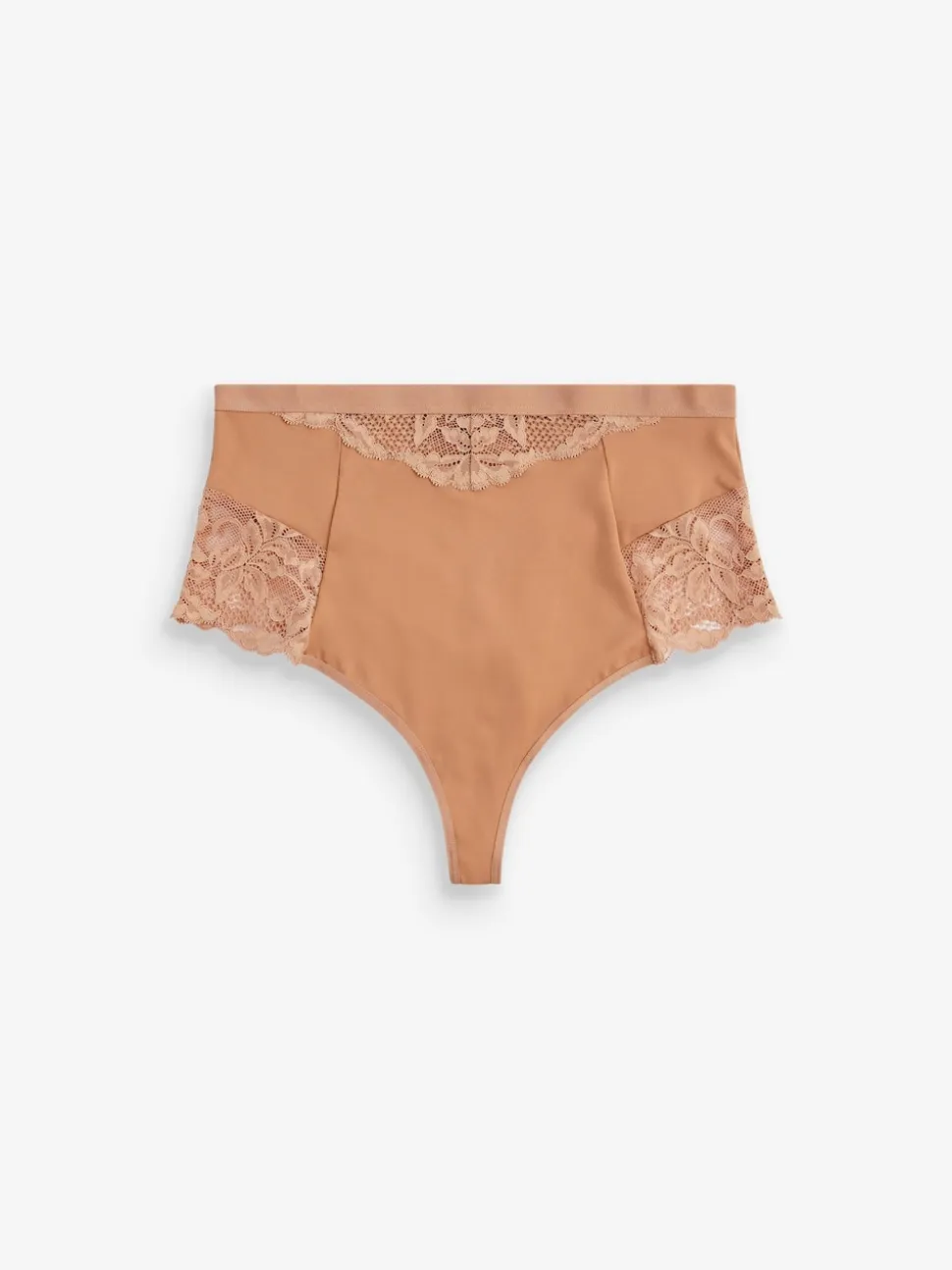 Caramel Nude Tummy Control Light Shaping High Waist Thongs 2 Pack