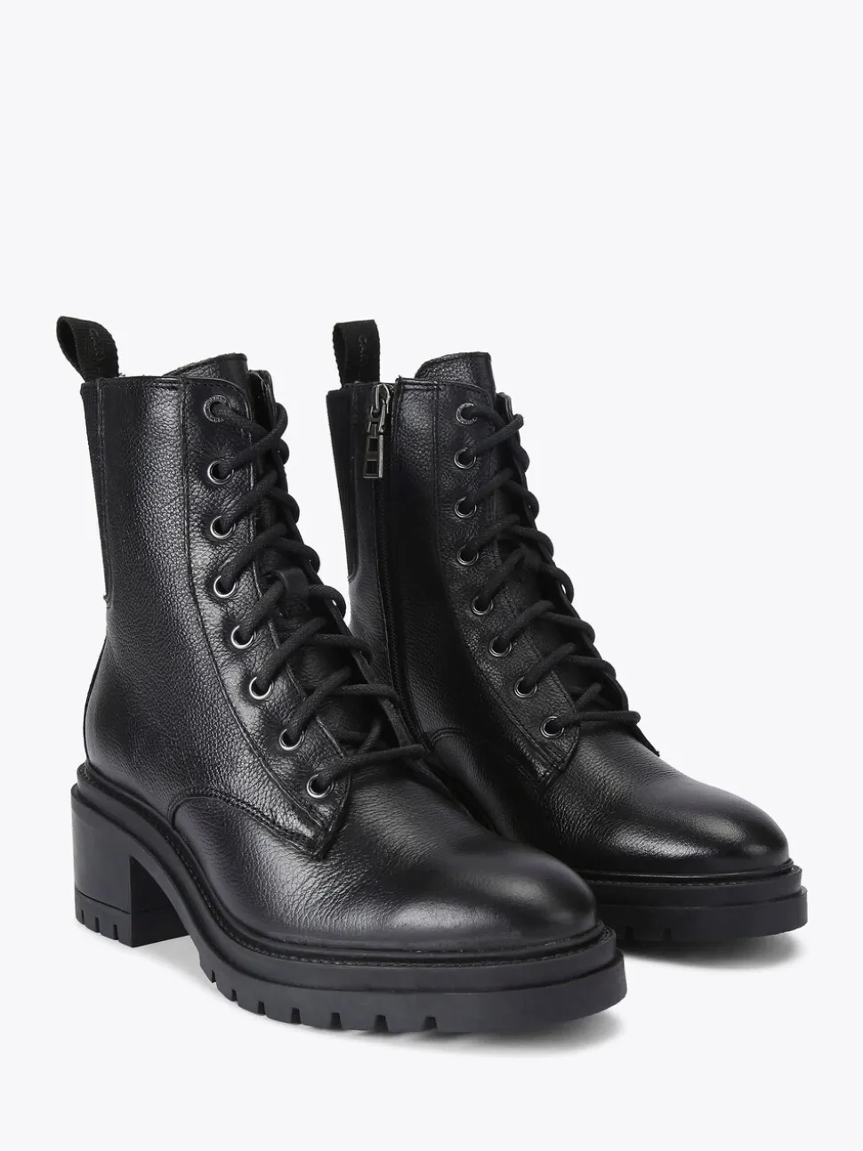 Carvela Black Champion Lace-Up Boots