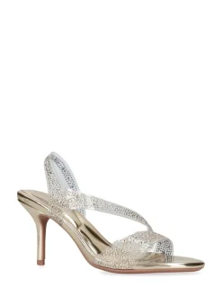 Carvela Gold Symmetry Vinyl 80 Sandals