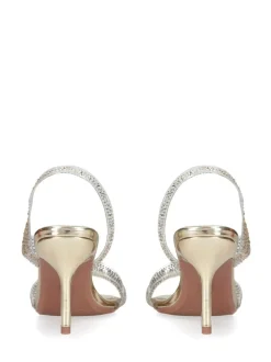 Carvela Gold Symmetry Vinyl 80 Sandals
