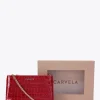 Carvela Red Chain Pouch Set