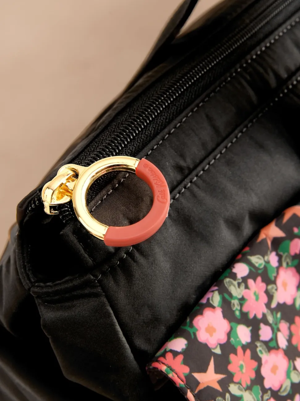 Cath Kidston Black Folding Star Ditsy Padded Tech Case Bag