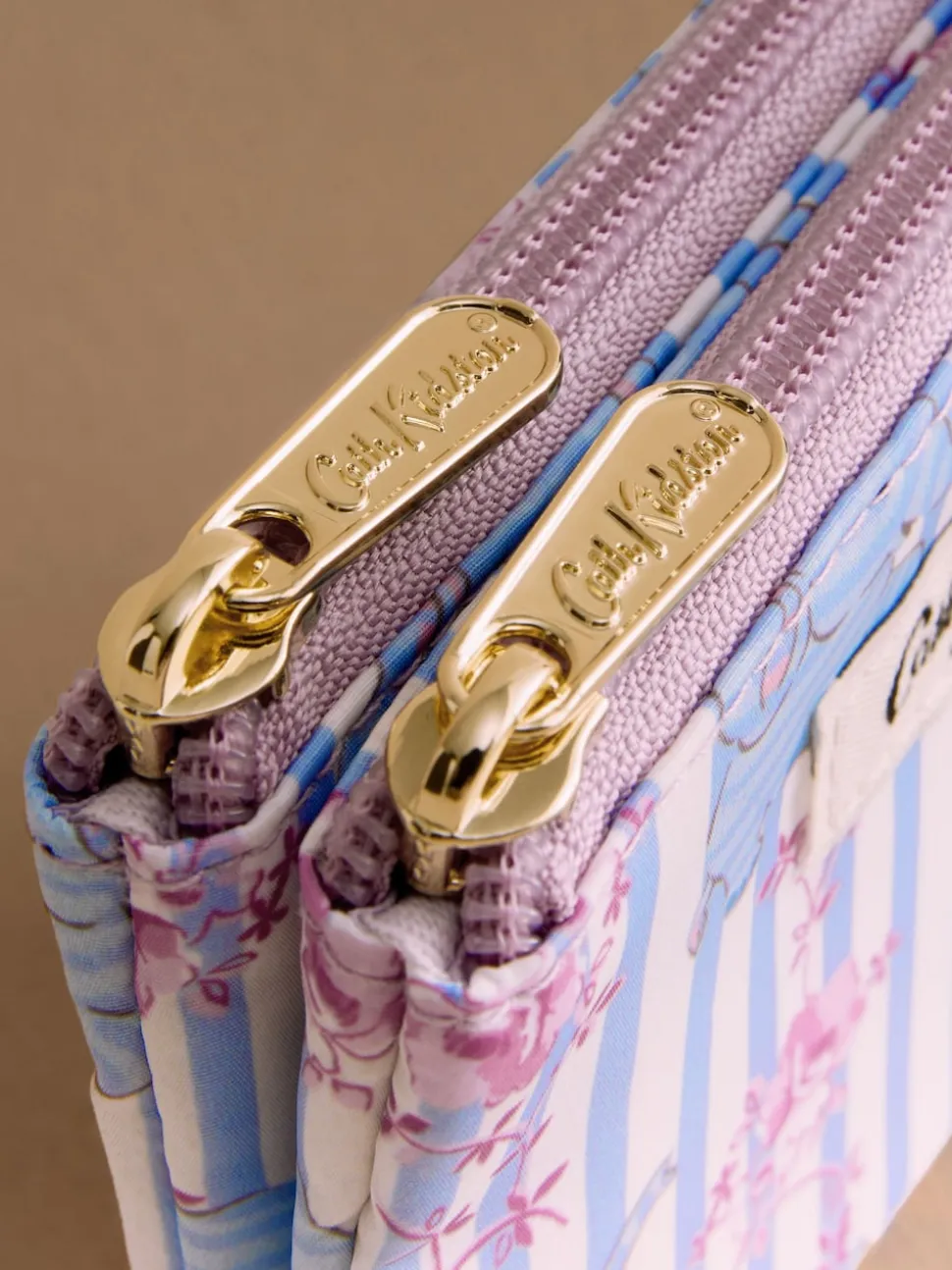 Cath Kidston Blue Double Zipped Purse