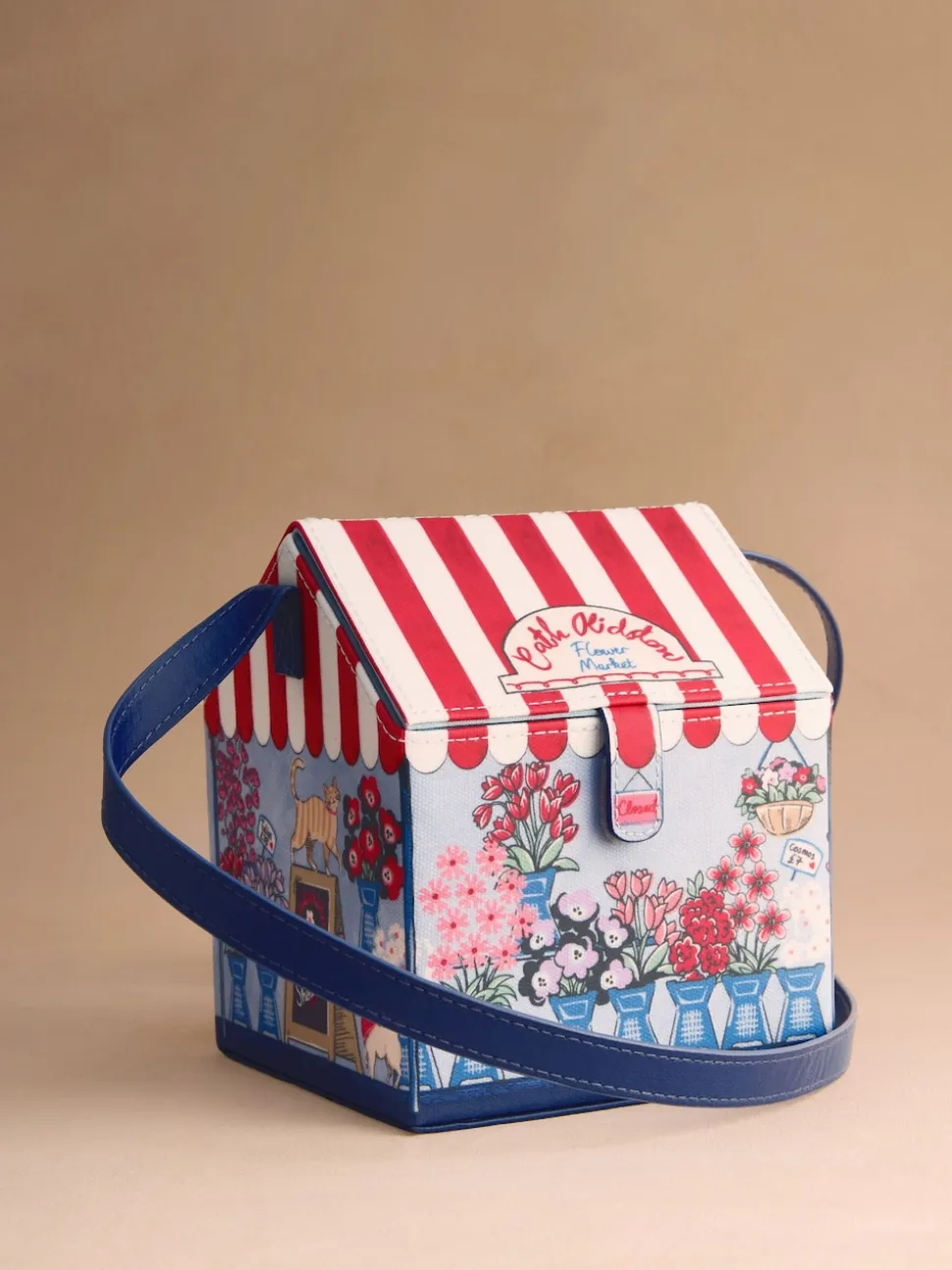 Cath Kidston Blue Flower Market Cross-Body Bag