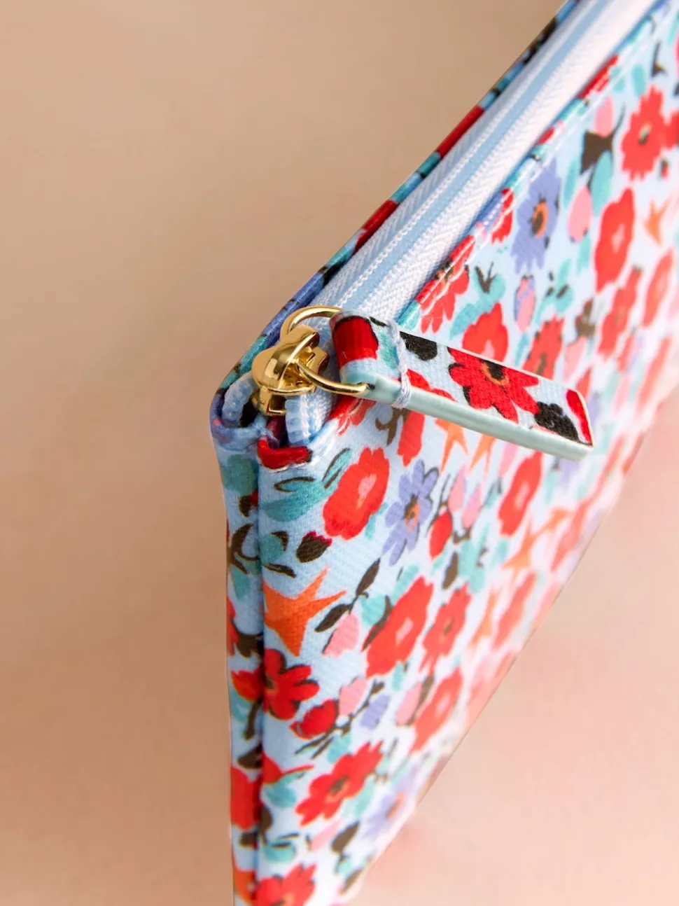Cath Kidston Blue Folding Star Ditsy Zip-Up Purse