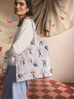 Cath Kidston Blue Lilah and Lewis Large Book Bag