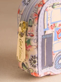 Cath Kidston Blue London Bus Clip On Purse