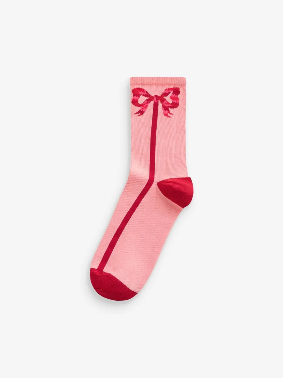Cath Kidston Pink Bow Cotton Socks 4 Pack