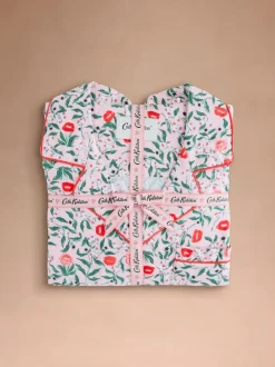 Cath Kidston Pink Kisses Button Through Pyjamas