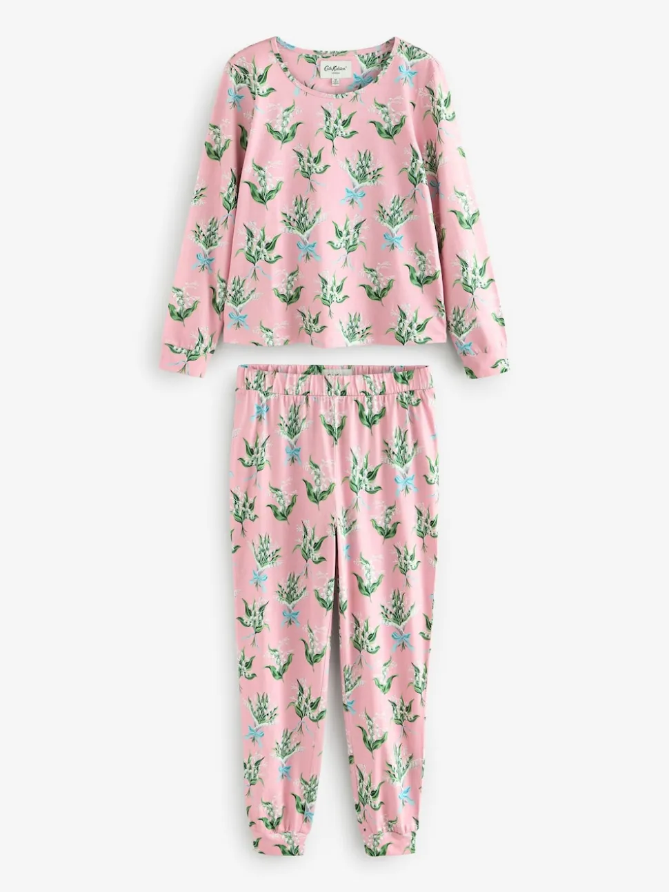 Cath Kidston Pink Lily of the Valley Cotton Twosie Pyjamas