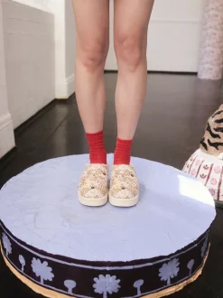 Cath Kidston Pink Posey Mule Slippers