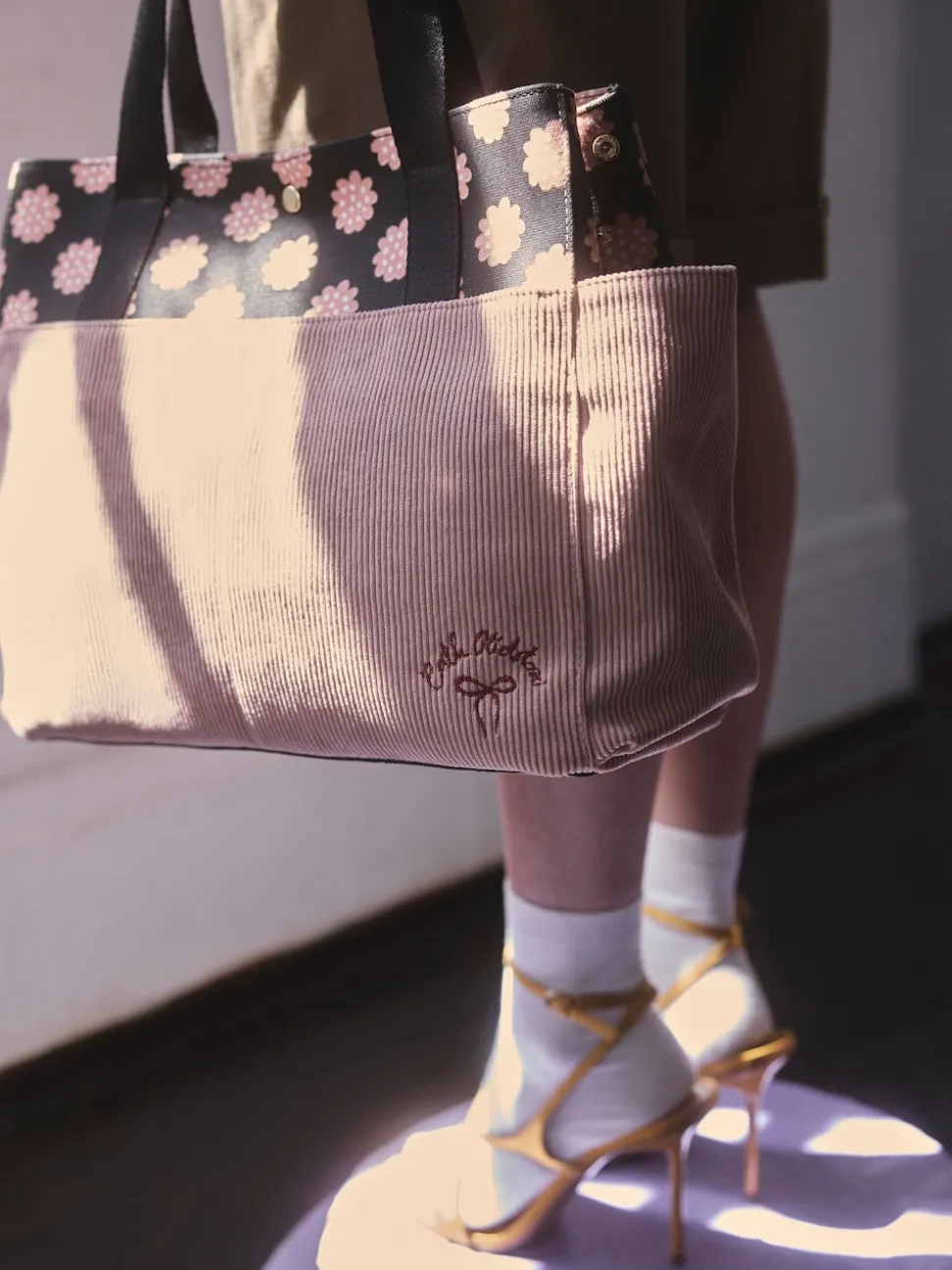 Cath Kidston Posey Spot Boxy Cord Tote Bag