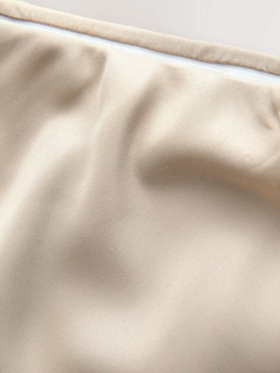 Champagne Gold Satin Midi Skirt
