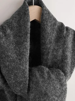 Charcoal Grey Triangle Scarf