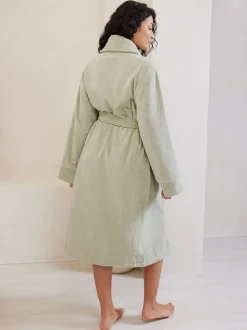 Chelsea Peers Green 100% Cotton Towelling Dressing Gown