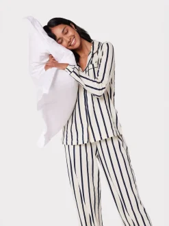 Chelsea Peers White/Blue Long Pyjamas Sets