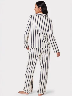 Chelsea Peers White/Blue Long Pyjamas Sets