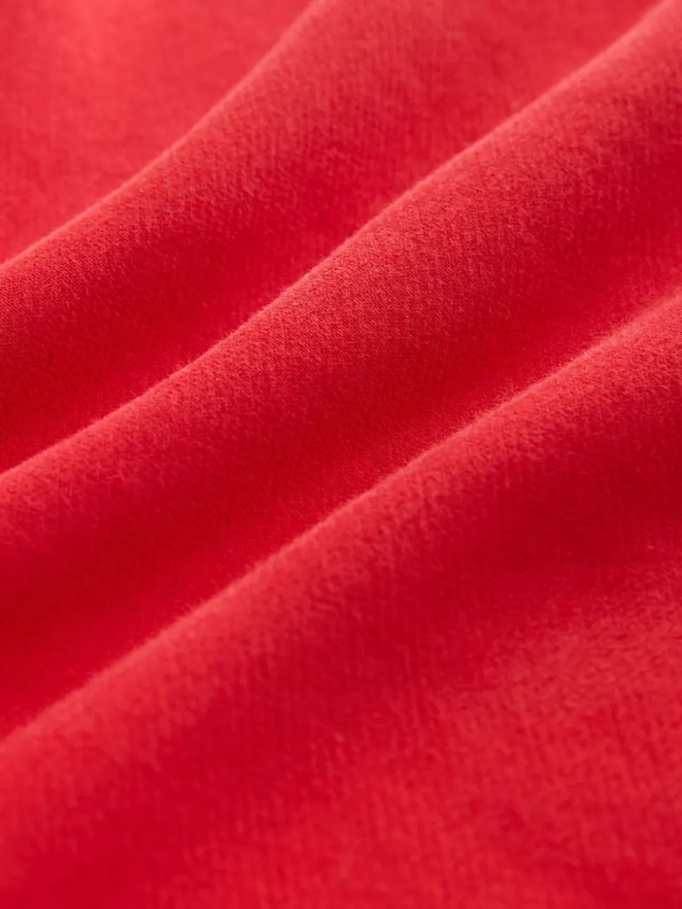 Cherry Red Active Longline Overhead Seam Detail Supersoft Hoodie with Pockets