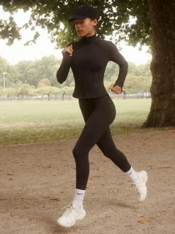 Chocolate Brown Active Balance Wrap Front Leggings