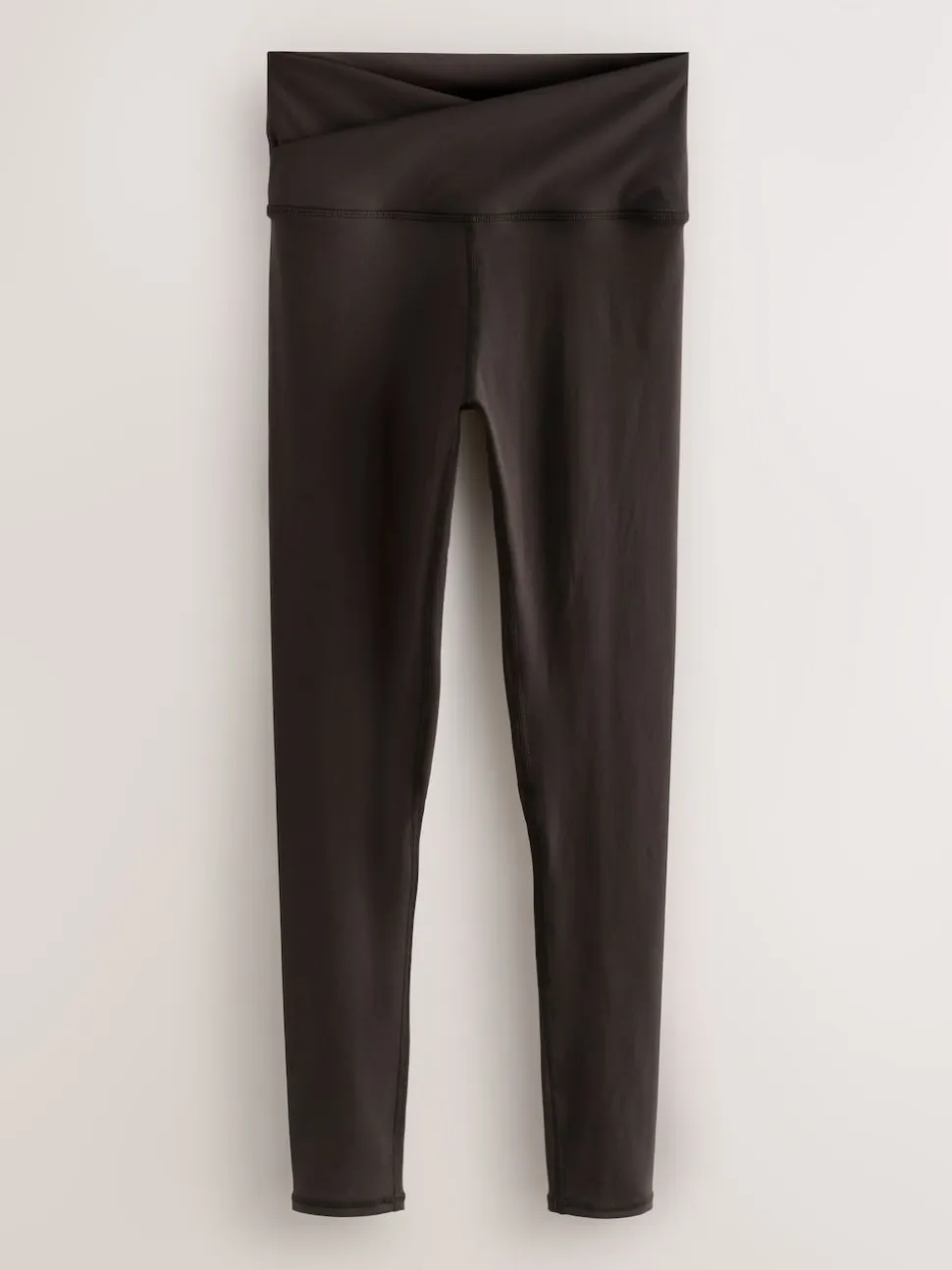 Chocolate Brown Active Balance Wrap Front Leggings