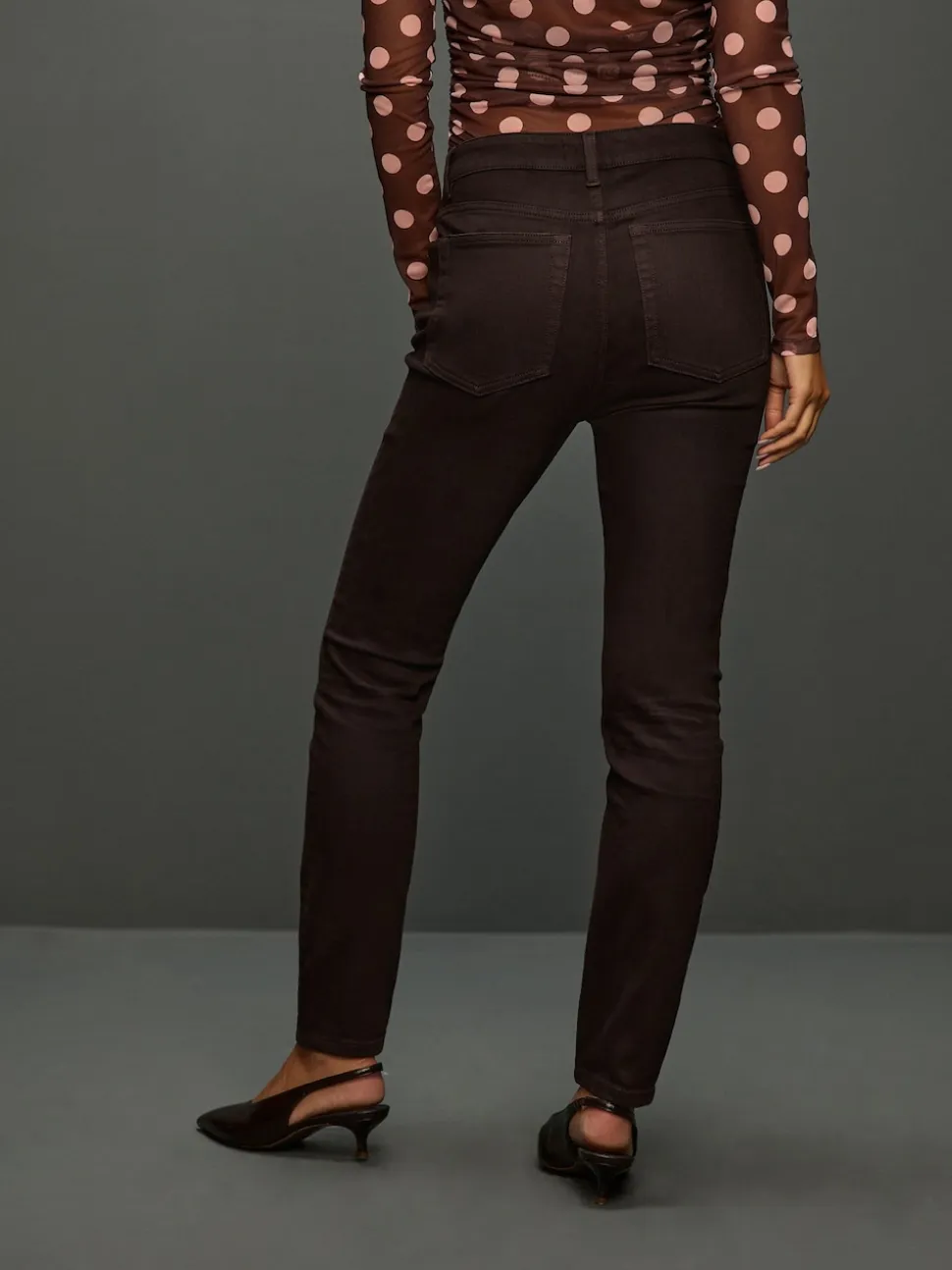 Chocolate Brown Authentic Relaxed Skinny Jeans