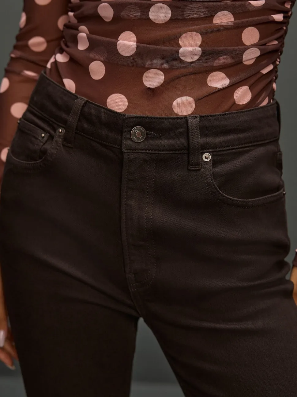 Chocolate Brown Authentic Relaxed Skinny Jeans