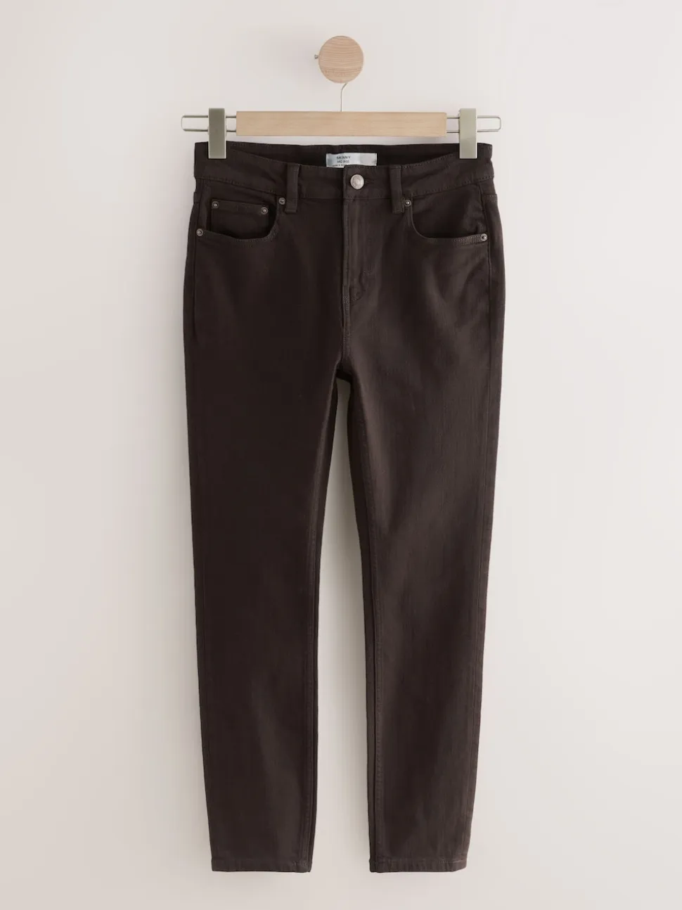 Chocolate Brown Authentic Relaxed Skinny Jeans