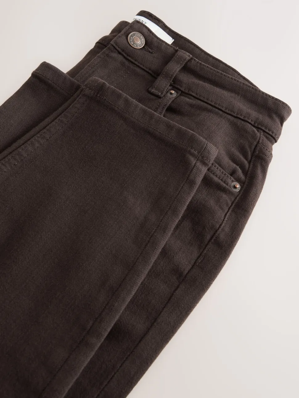 Chocolate Brown Authentic Relaxed Skinny Jeans