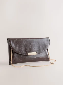 Chocolate Brown Clutch Bag