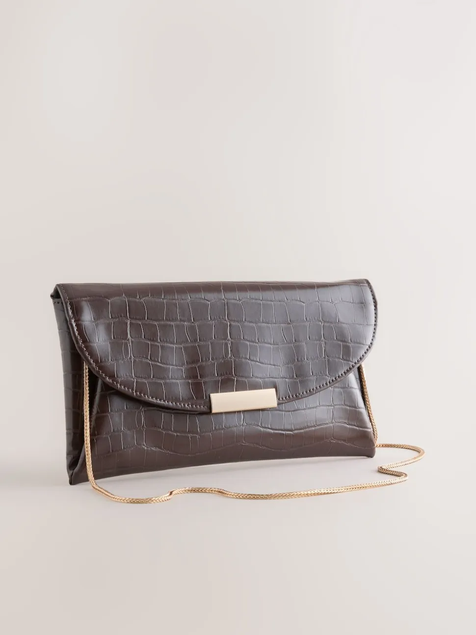 Chocolate Brown Clutch Bag