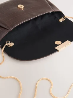 Chocolate Brown Clutch Bag