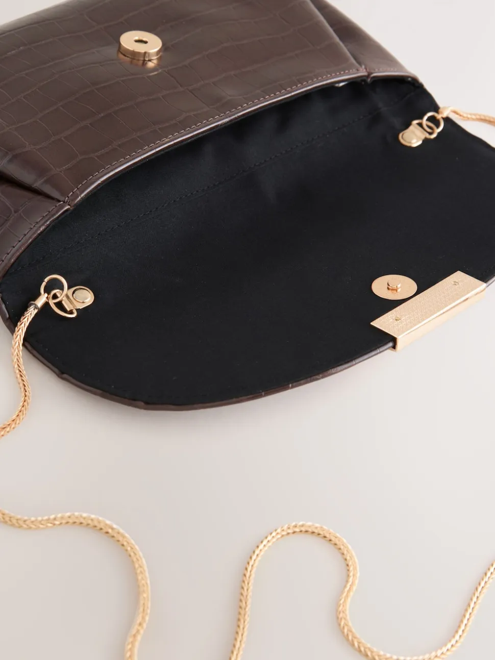 Chocolate Brown Clutch Bag
