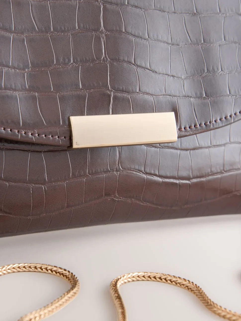 Chocolate Brown Clutch Bag