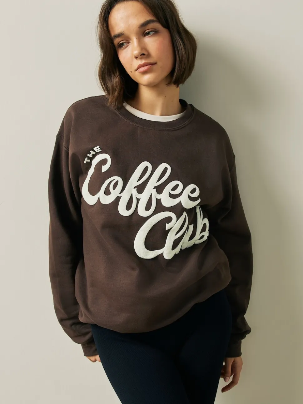 Chocolate Brown Coffee Club Sweatshirt