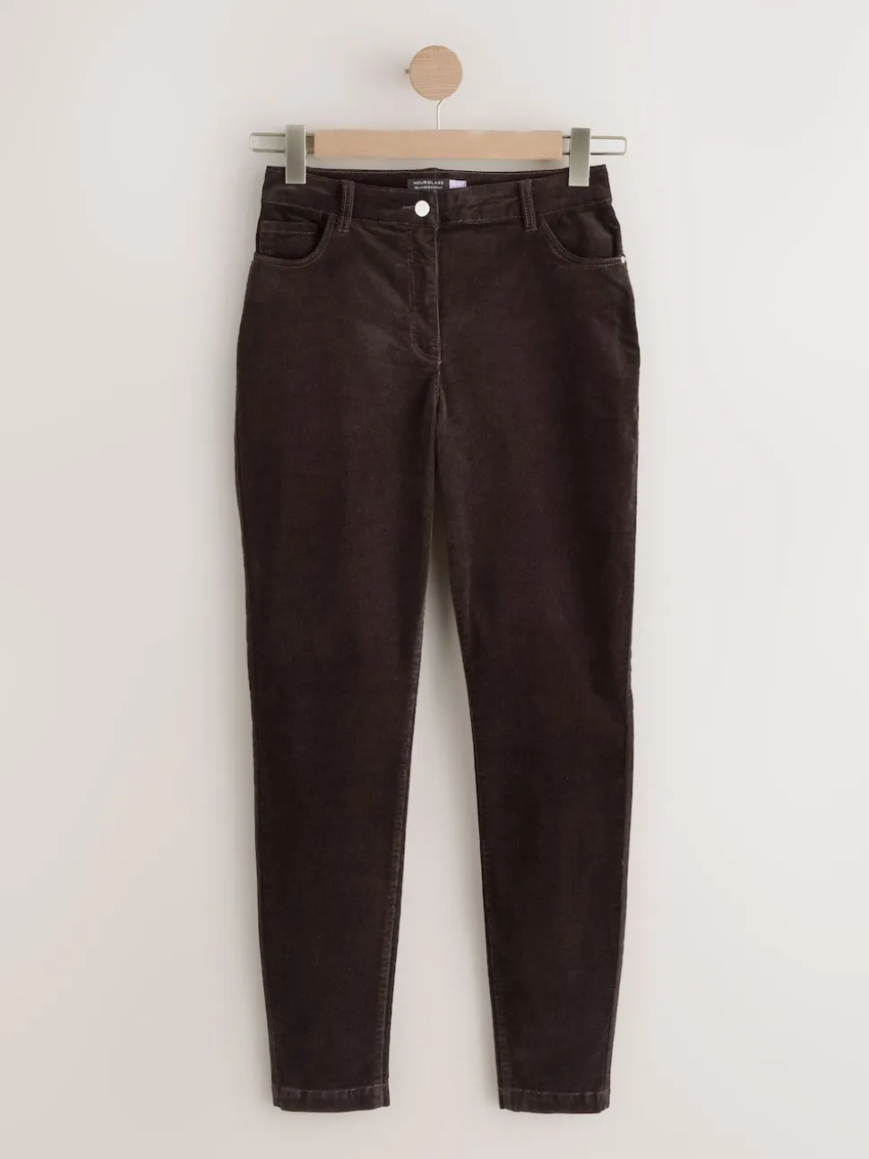 Chocolate Brown Cord Skinny Hourglass Trousers