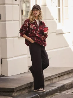 Chocolate Brown Cord Wide Leg Trousers